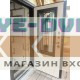 Входная дверь АСД Аляска с окном и лазерной резкой